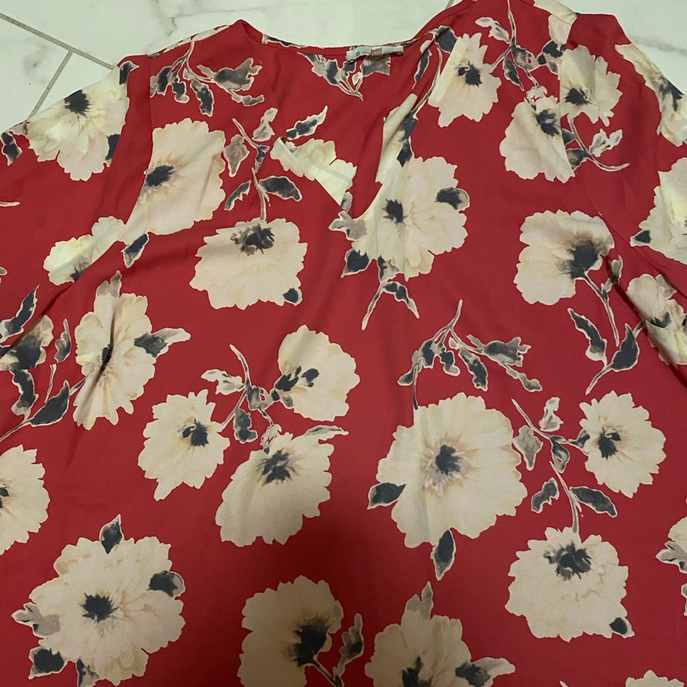 Skies are Blue flower shirt